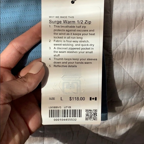 Lululemon Surge Warm quarter zip - Picture 5 of 5